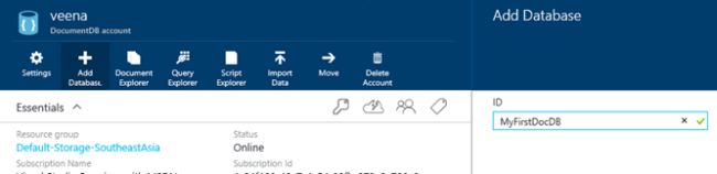 create a new database